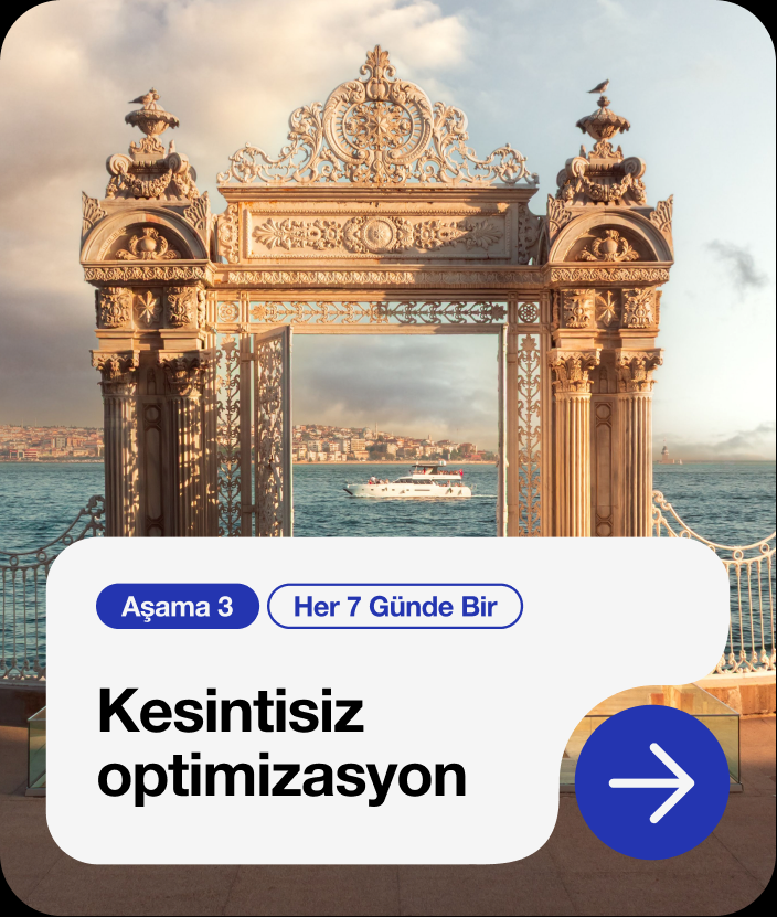 Aşama 3 — Kesintisiz optimizasyon
